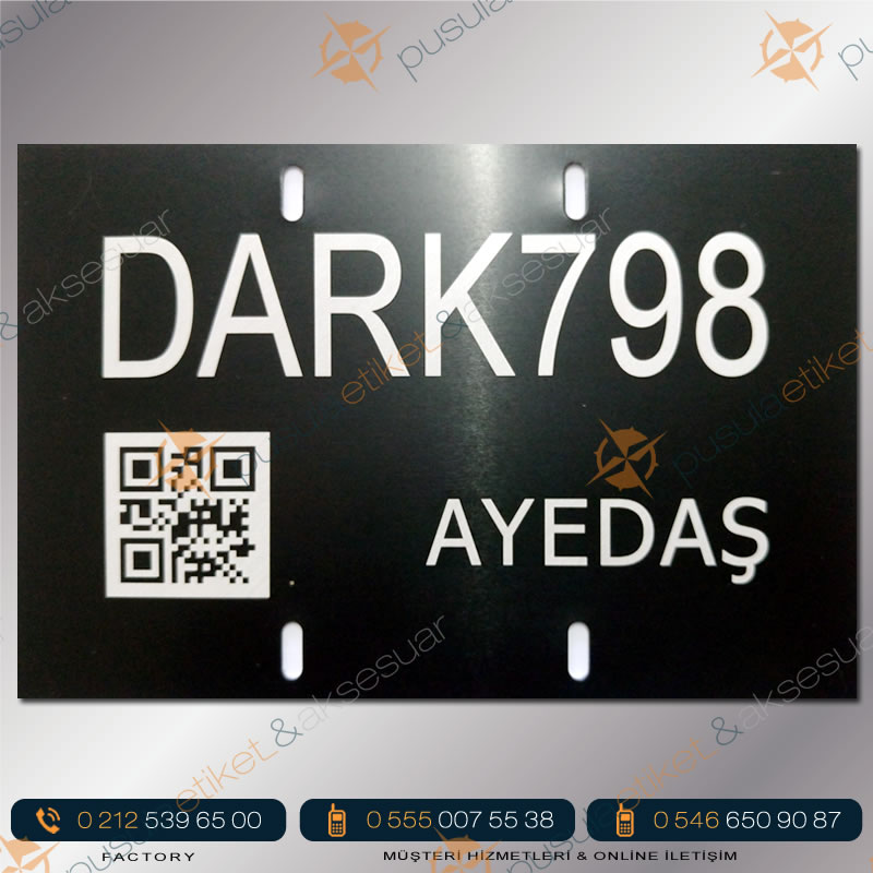 QR Code Baskılı Alüminyum Etiket